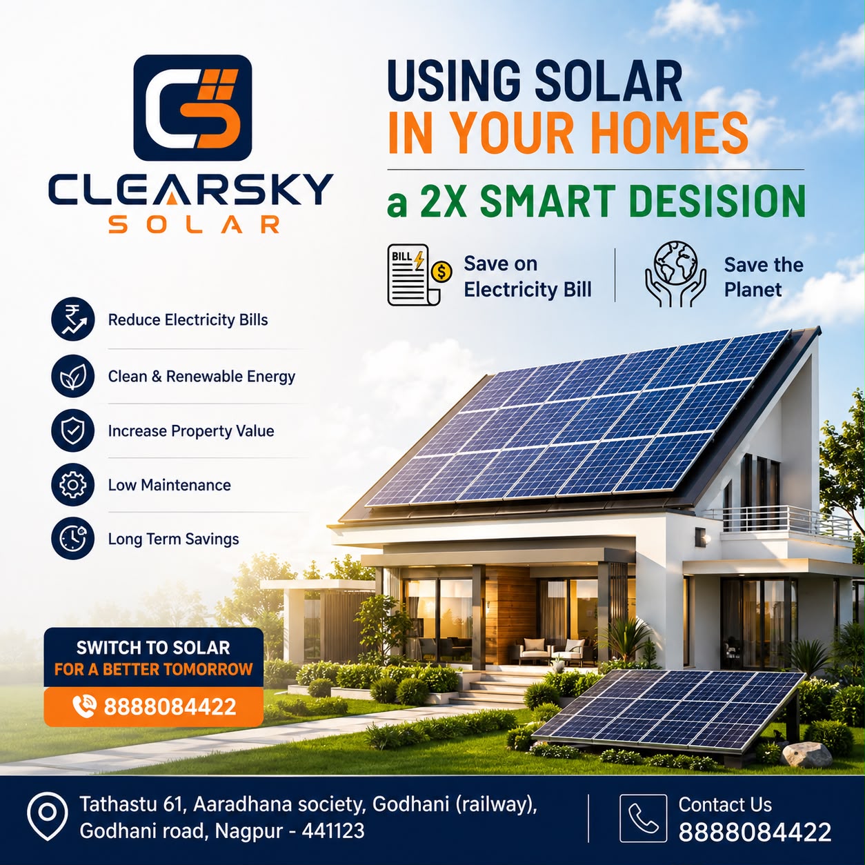 ClearSky Solar - Solar Energy promotional creative